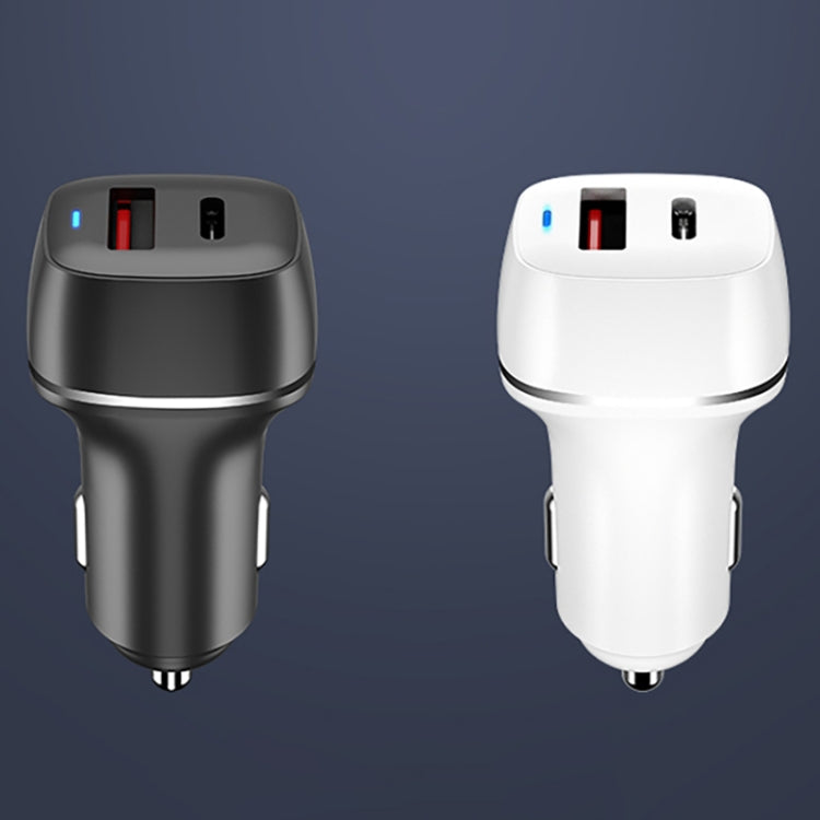 ACC-578 33W USB-C/Type-C+USB Fast Charge Car Charger(White) - Car Charger by PMC Jewellery | Online Shopping South Africa | PMC Jewellery