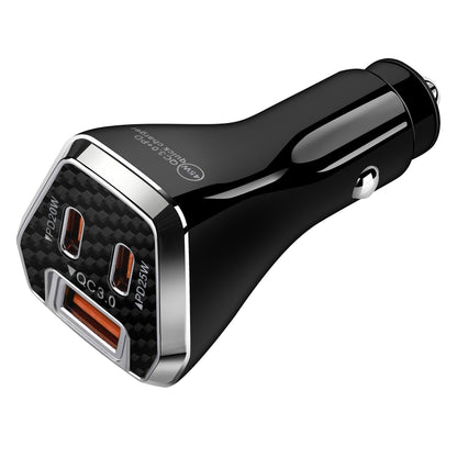 ACC-319PD 45W USB+Dual Type-C Fast Charge Car Charger(Black) - Car Charger by PMC Jewellery | Online Shopping South Africa | PMC Jewellery