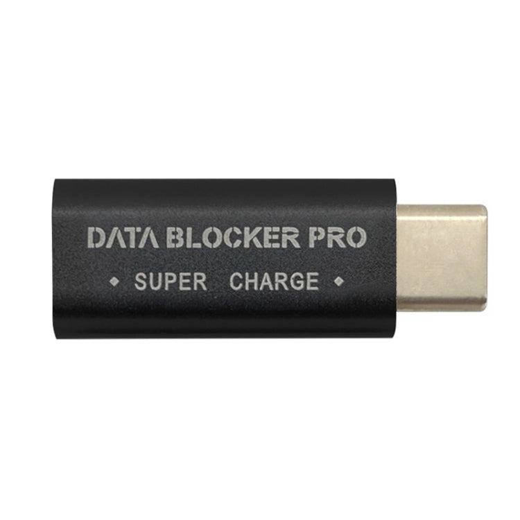 GE07 USB-C / Type-C Data Blocker Fast Charging Connector(Black) - Converter & Adapter by PMC Jewellery | Online Shopping South Africa | PMC Jewellery