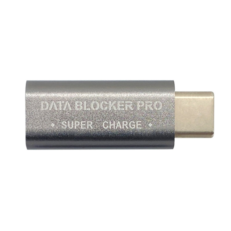 GE07 USB-C / Type-C Data Blocker Fast Charging Connector(Grey) - Converter & Adapter by PMC Jewellery | Online Shopping South Africa | PMC Jewellery