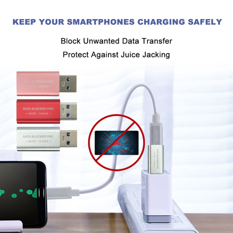 GE07 USB-C / Type-C Data Blocker Fast Charging Connector(Black) - Converter & Adapter by PMC TechLife | Online Shopping South Africa | PMC TechLife