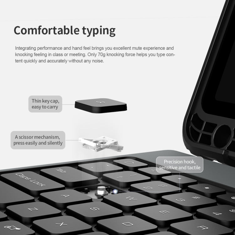 For Samsung Galaxy Tab S8+/S8+ 5G/S7+/S7 FE Nillkin Bumper Combo Keyboard Case - Samsung Keyboard by NILLKIN | Online Shopping South Africa | PMC Jewellery