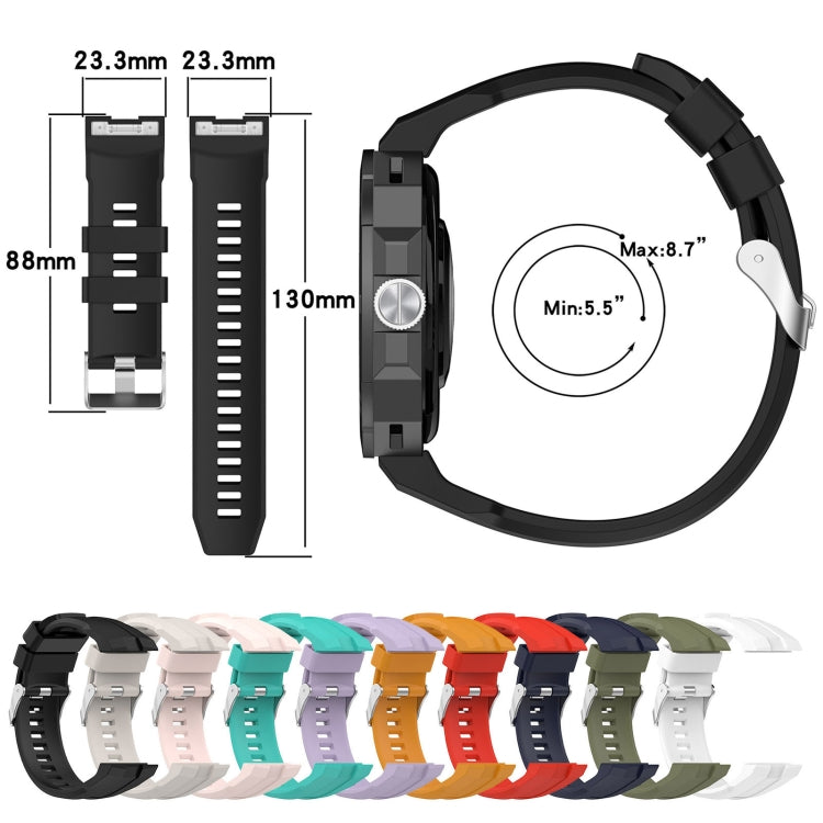 For Huawei Watch GT Cyber Monochrome Silicone Watch Band(Orange) - free shipping - PMC TechLife - Order now!