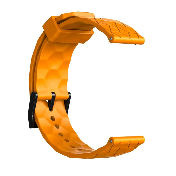 22mm Football Texture Silicone Watch Band(Amber Yellow) - free shipping - PMC TechLife - Order now!