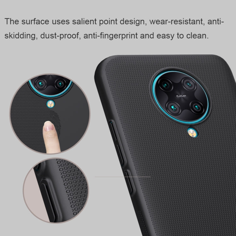 For Xiaomi Redmi K30 Pro NILLKIN Frosted Concave-convex Texture PC Protective(Black) - Xiaomi Cases by NILLKIN | Online Shopping South Africa | PMC Jewellery