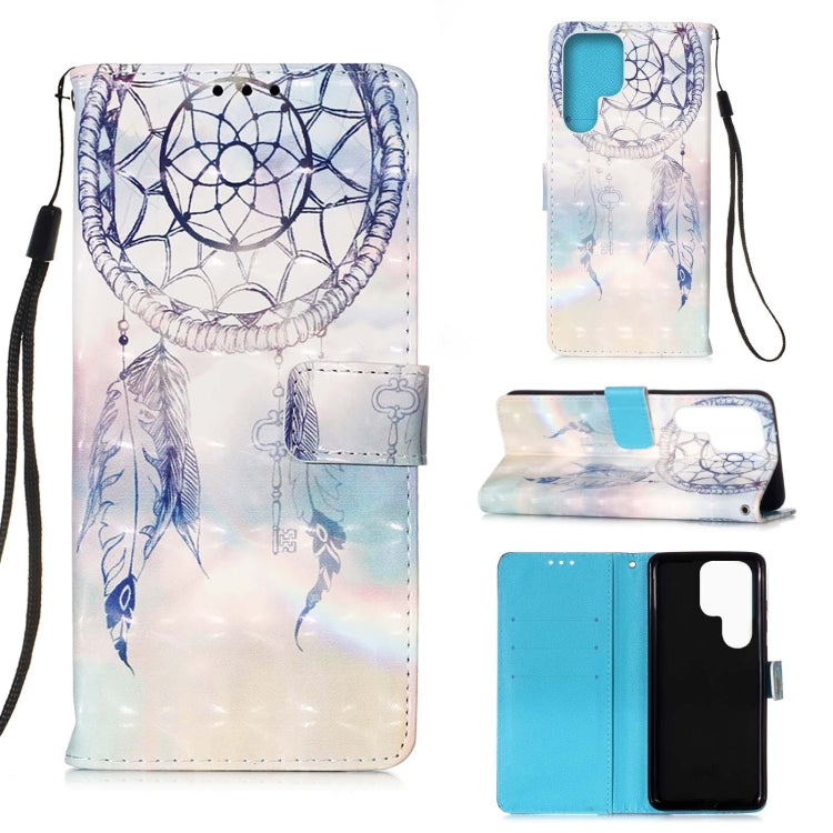 For Samsung Galaxy S23 Ultra 5G 3D Painting Horizontal Flip Leather Phone Case(Dream Wind Chimes) - free shipping - PMC TechLife - Order now!