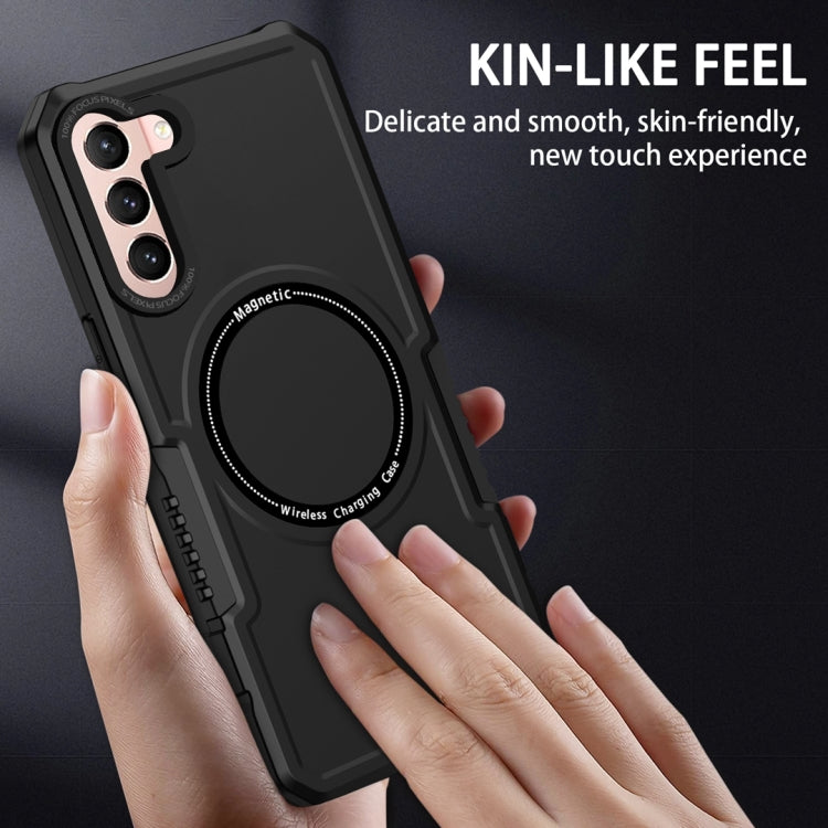 For Samsung Galaxy S21 5G MagSafe Shockproof Armor Phone Case(Black) - Galaxy S21 5G Cases by PMC TechLife | Online Shopping South Africa | PMC TechLife