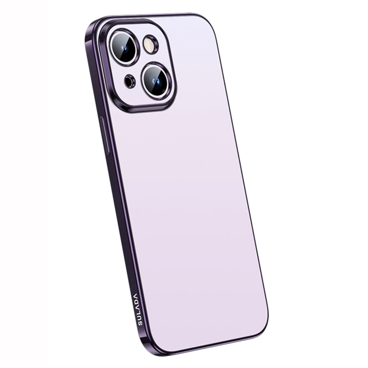 For iPhone 14 Plus SULADA Electroplating Frosted All-inclusive TPU Phone Case(Purple) - iPhone 14 Plus Cases by SULADA | Online Shopping South Africa | PMC Jewellery