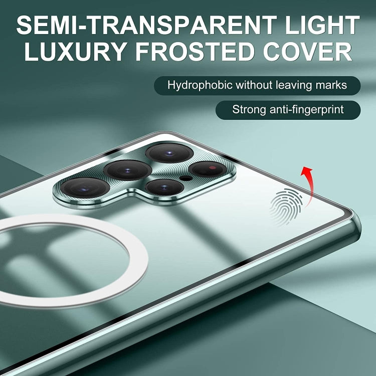 For Samsung Galaxy S22 Ultra 5G Lens Protector MagSafe Double Sided Magnetic Phone Case(Green) - free shipping - PMC TechLife - Order now!