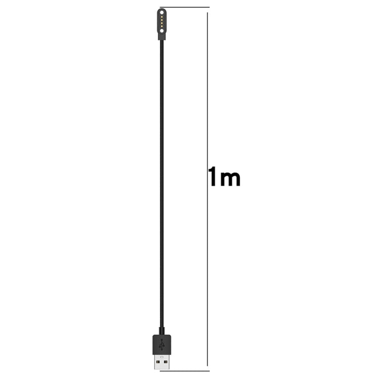 For Ticwatch GTH2 Magnetic Charger USB Smart Watch Charging Cable, Length:1m - free shipping - PMC TechLife - Order now!