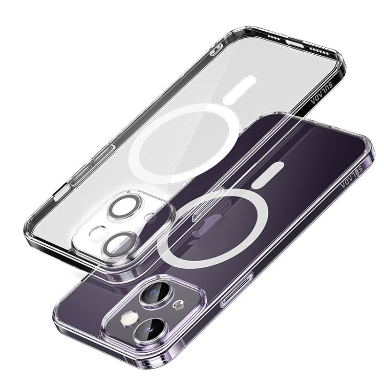 For iPhone 14 Plus SULADA Jingpin Series All-inclusive Lens Electroplated TPU Phone Case(Transparent) - iPhone 14 Plus Cases by SULADA | Online Shopping South Africa | PMC Jewellery