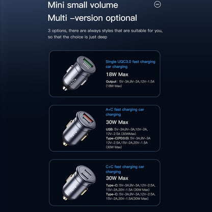 TOTUDESIGN 30W Car Fast Charging, Interface:USB-A + USB-C / Typ-C - Car Charger by TOTUDESIGN | Online Shopping South Africa | PMC Jewellery