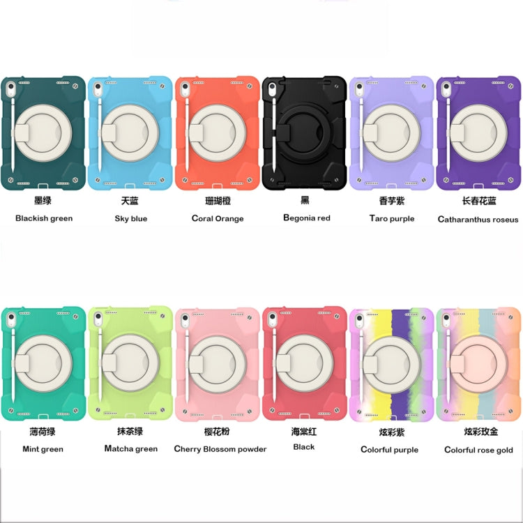 For iPad 2025 / 2022 360 Rotation PC+Silicone Tablet Case(Colorful Rose Gold) - free shipping - PMC TechLife - Order now!