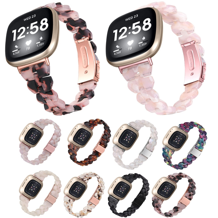 For Fitbit Versa 3 / Sense Universal Rhombus Resin Watch Band(Black) - free shipping - PMC TechLife - Order now!