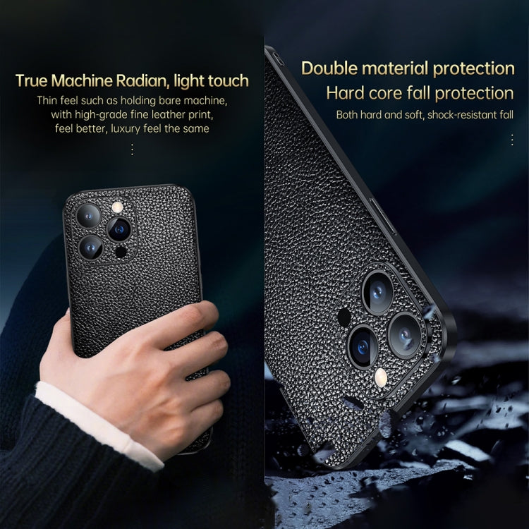 For iPhone 13 Pro Max SULADA Invisible Bracket Leather Back Cover Phone Case(Black) - iPhone 13 Pro Max Cases by SULADA | Online Shopping South Africa | PMC TechLife | Buy Now Pay Later Mobicred