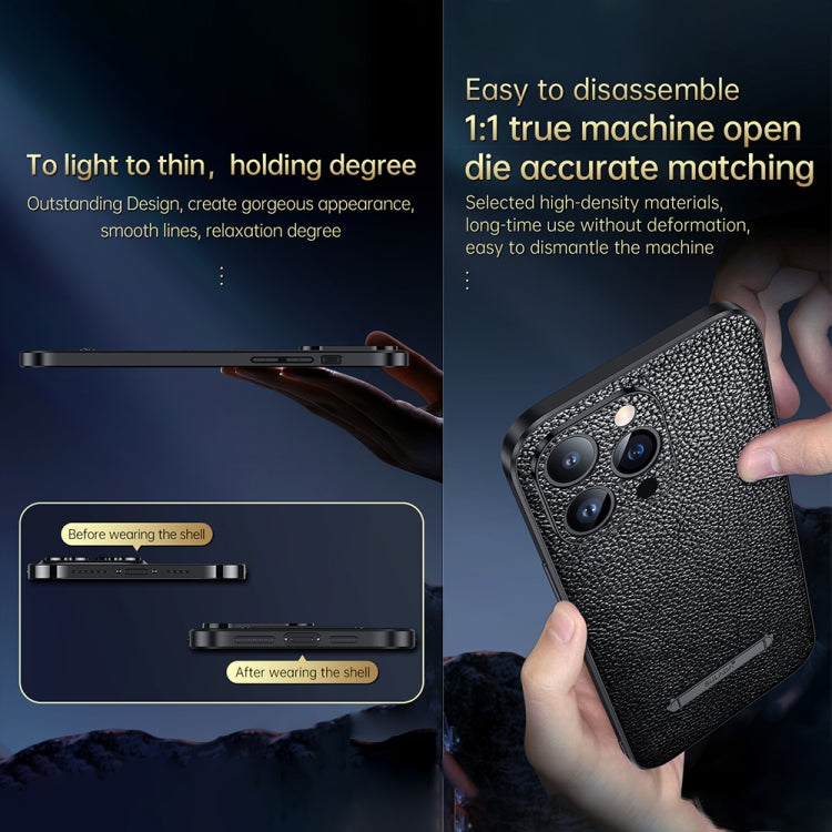 For iPhone 13 Pro Max SULADA Invisible Bracket Leather Back Cover Phone Case(Red) - iPhone 13 Pro Max Cases by SULADA | Online Shopping South Africa | PMC TechLife | Buy Now Pay Later Mobicred