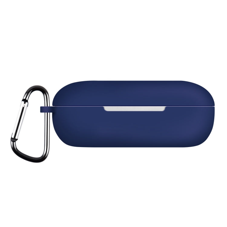 For Huawei FreeBuds SE Pure Color Bluetooth Earphone Silicone Case with Hook(Dark Blue) - Huawei Earphone Case by PMC Jewellery | Online Shopping South Africa | PMC Jewellery