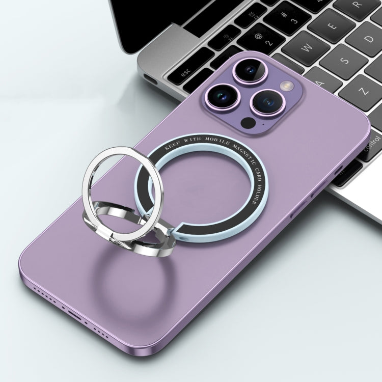 Car Magnetic Dual Axis Ring Phone Holder(Bright Sky Blue) - Ring Holder by PMC TechLife | Online Shopping South Africa | PMC TechLife