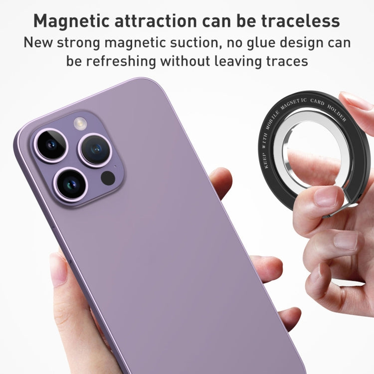 Car Magnetic Dual Axis Ring Phone Holder(Frosted Black) - Ring Holder by PMC TechLife | Online Shopping South Africa | PMC TechLife