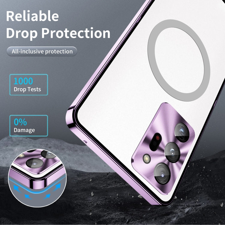 For Samsung Galaxy Note20 Ultra MagSafe Frosted Metal Phone Case(Purple) - Galaxy Note20 Ultra Cases by PMC TechLife | Online Shopping South Africa | PMC TechLife