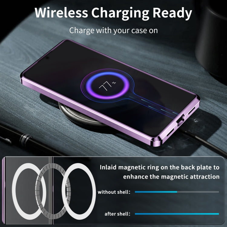 For Samsung Galaxy Note20 Ultra MagSafe Frosted Metal Phone Case(Purple) - Galaxy Note20 Ultra Cases by PMC TechLife | Online Shopping South Africa | PMC TechLife