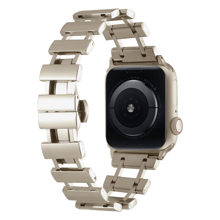 Hollow Stainless Steel Watch Band For Apple Watch Ultra 49mm / Series 8&7 45mm / SE 2&6&SE&5&4 44mm(Starlight) - free shipping - PMC TechLife - Order now!