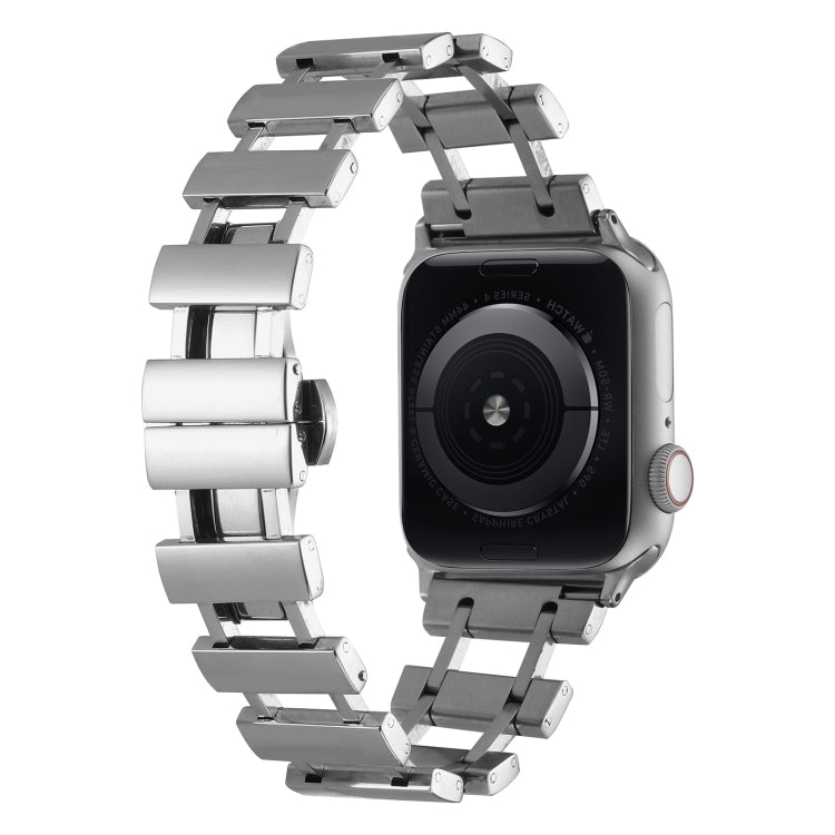 Hollow Stainless Steel Watch Band For Apple Watch Ultra 49mm / Series 8&7 45mm / SE 2&6&SE&5&4 44mm(Silver) - free shipping - PMC TechLife - Order now!