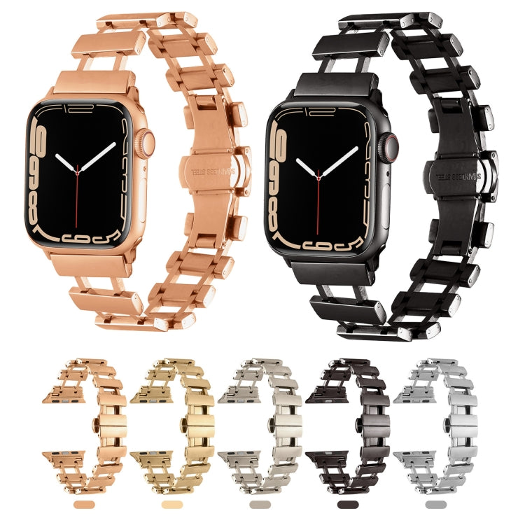 Hollow Stainless Steel Watch Band For Apple Watch Ultra 49mm / Series 8&7 45mm / SE 2&6&SE&5&4 44mm(Silver) - free shipping - PMC TechLife - Order now!