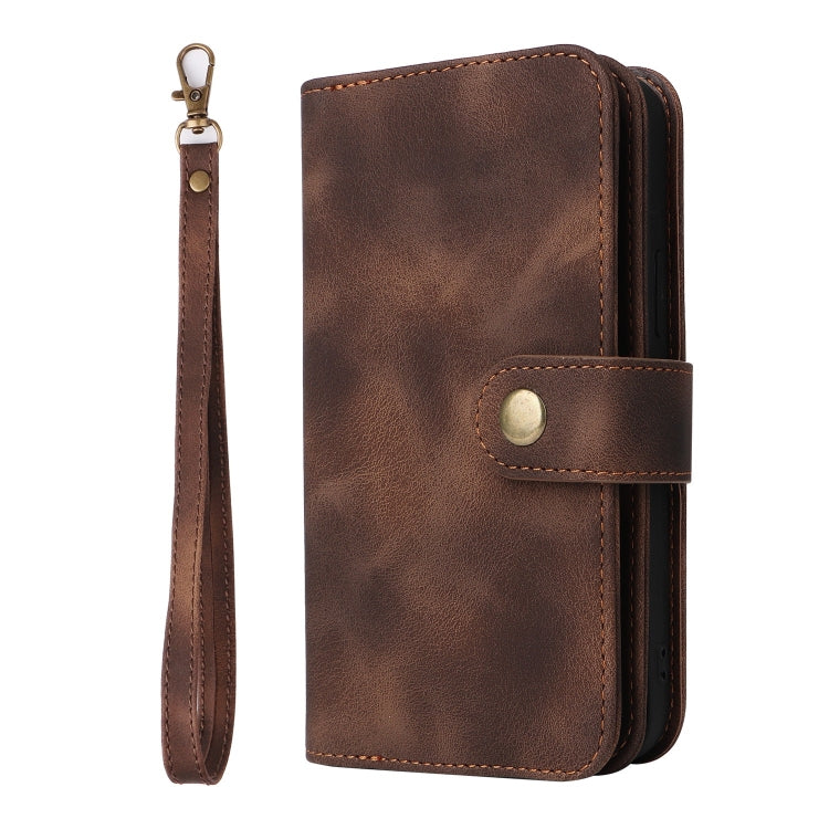 For Samsung Galaxy S23 Ultra 5G Multifunctional Card Slot Zipper Wallet Leather Phone Case(Brown) - free shipping - PMC TechLife - Order now!