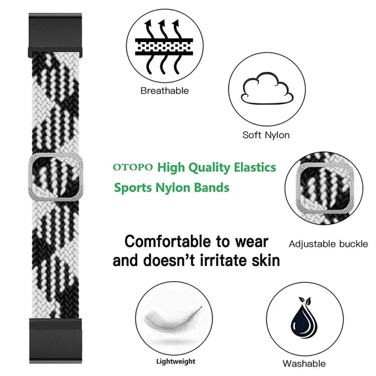 Compatible with Garmin Fenix 7 Adjustable Nylon Braided Elasticity Watch Band(Red) - free shipping - PMC TechLife - Order now!