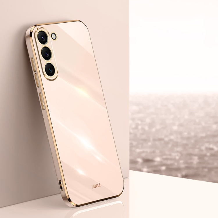 For Samsung Galaxy S23+ 5G XINLI Straight Edge 6D Electroplate TPU Phone Case(Pink) - free shipping - PMC TechLife - Order now!