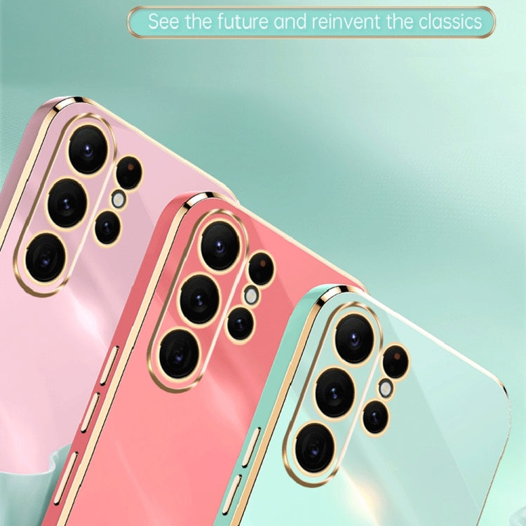 For Samsung Galaxy S23 Ultra 5G XINLI Straight Edge 6D Electroplate TPU Phone Case(White) - free shipping - PMC TechLife - Order now!