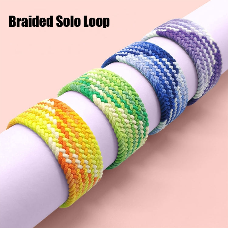 Nylon Single-turn Braided Watch Band For Apple Watch Ultra 49mm&Watch Ultra 2 49mm / Series 9&8&7 45mm / SE 3&SE 2&6&SE&5&4 44mm / 3&2&1 42mm, Length:155mm(Black Chocolate) - Watch Bands by HAWEEL | Online Shopping South Africa | PMC TechLife | Buy Now Pay Later Mobicred