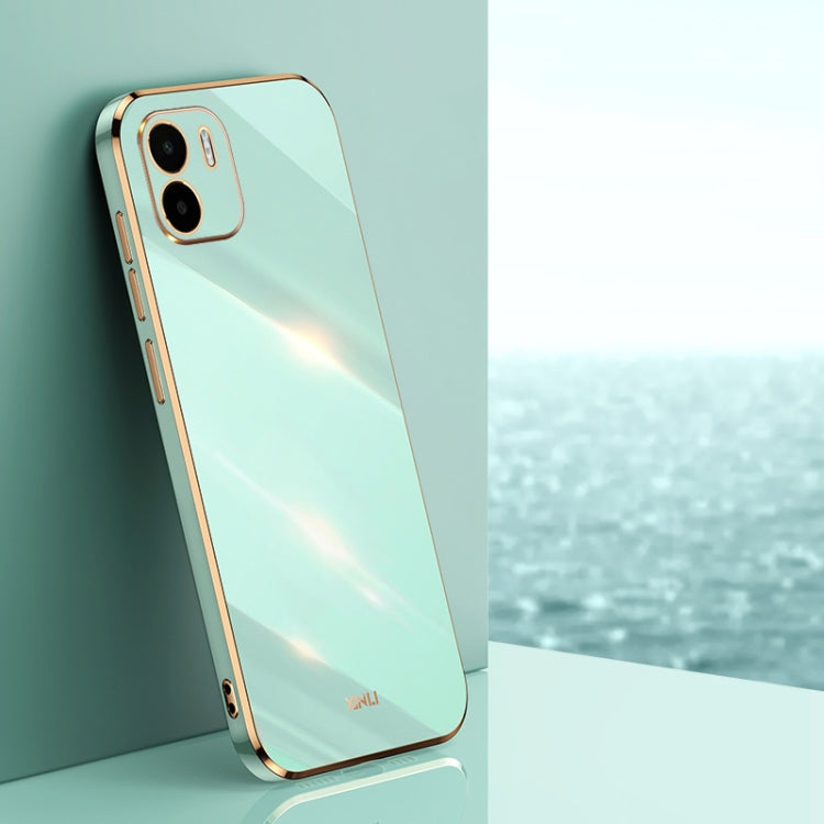 For Xiaomi Redmi A1 4G XINLI Straight Edge 6D Electroplate TPU Phone Case(Mint Green) - free shipping - PMC TechLife - Order now!