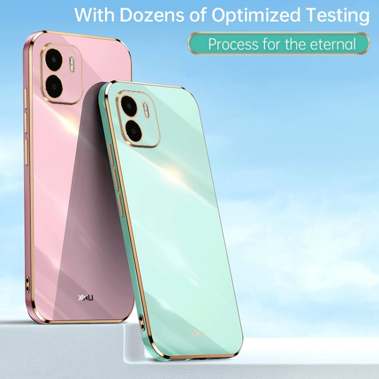 For Xiaomi Redmi A1 4G XINLI Straight Edge 6D Electroplate TPU Phone Case(Mint Green) - free shipping - PMC TechLife - Order now!