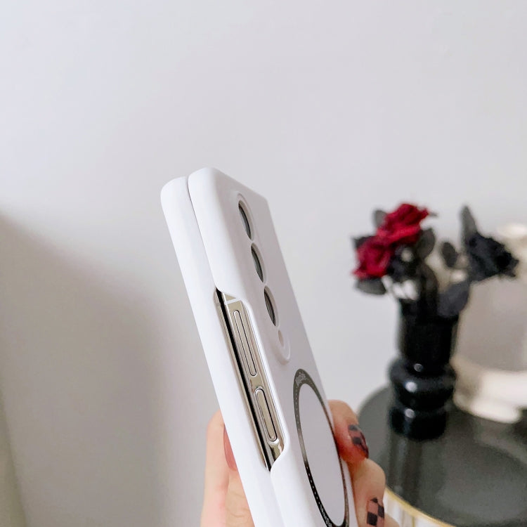 For Samsung Galaxy Z Fold4 Skin Feel MagSafe Magnetic Phone Case(White) - Galaxy Z Fold4 5G Cases by PMC TechLife | Online Shopping South Africa | PMC TechLife