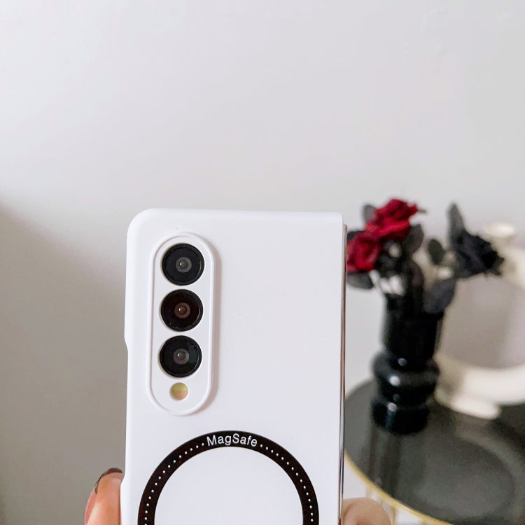 For Samsung Galaxy Z Fold4 Skin Feel MagSafe Magnetic Phone Case(White) - Galaxy Z Fold4 5G Cases by PMC TechLife | Online Shopping South Africa | PMC TechLife