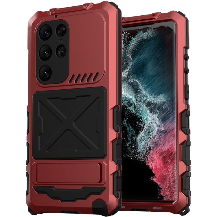 For Samsung Galaxy S23 Ultra 5G R-JUST Life Waterproof Dustproof Shockproof Phone Case(Red) - Galaxy S23 Ultra 5G Cases by R-JUST | Online Shopping South Africa | PMC TechLife | Buy Now Pay Later Mobicred