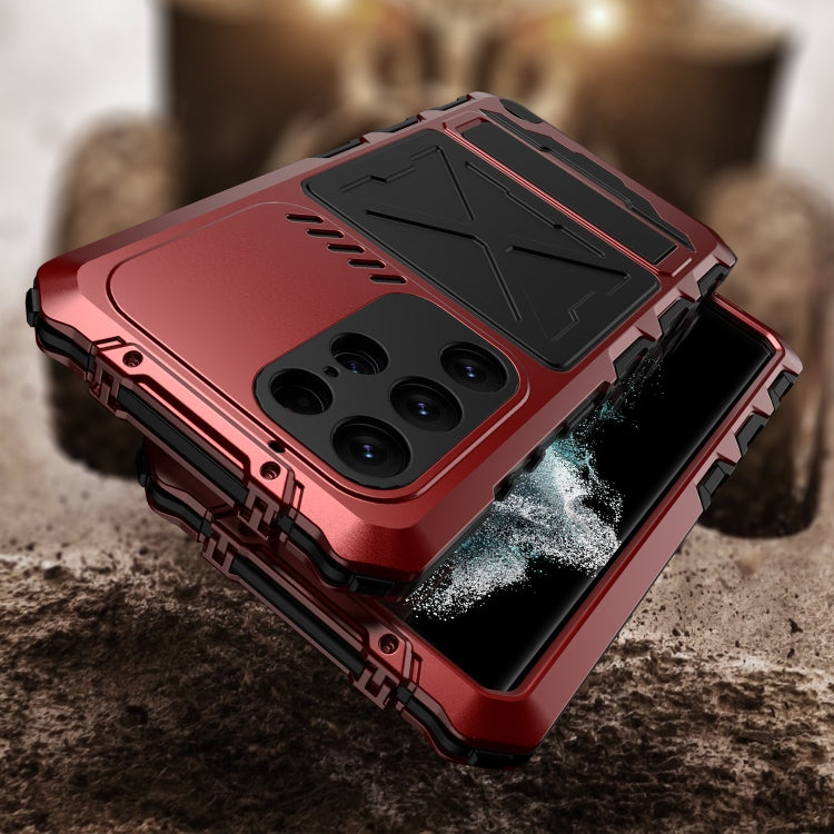 For Samsung Galaxy S23 Ultra 5G R-JUST Life Waterproof Dustproof Shockproof Phone Case(Red) - Galaxy S23 Ultra 5G Cases by R-JUST | Online Shopping South Africa | PMC TechLife | Buy Now Pay Later Mobicred