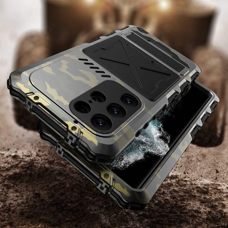 For Samsung Galaxy S23 Ultra 5G R-JUST Life Waterproof Dustproof Shockproof Phone Case(Camouflage) - Galaxy S23 Ultra 5G Cases by R-JUST | Online Shopping South Africa | PMC TechLife | Buy Now Pay Later Mobicred