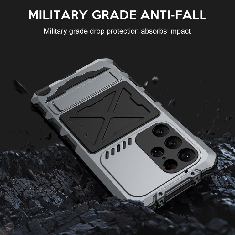 For Samsung Galaxy S23 Ultra 5G R-JUST Life Waterproof Dustproof Shockproof Phone Case(Silver) - Galaxy S23 Ultra 5G Cases by R-JUST | Online Shopping South Africa | PMC TechLife | Buy Now Pay Later Mobicred