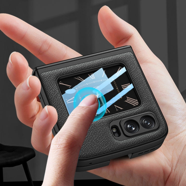 For Motorola Razr 2022 GKK Magnetic Folding Shockproof Leather Phone Case(Black) - free shipping - PMC TechLife - Order now!