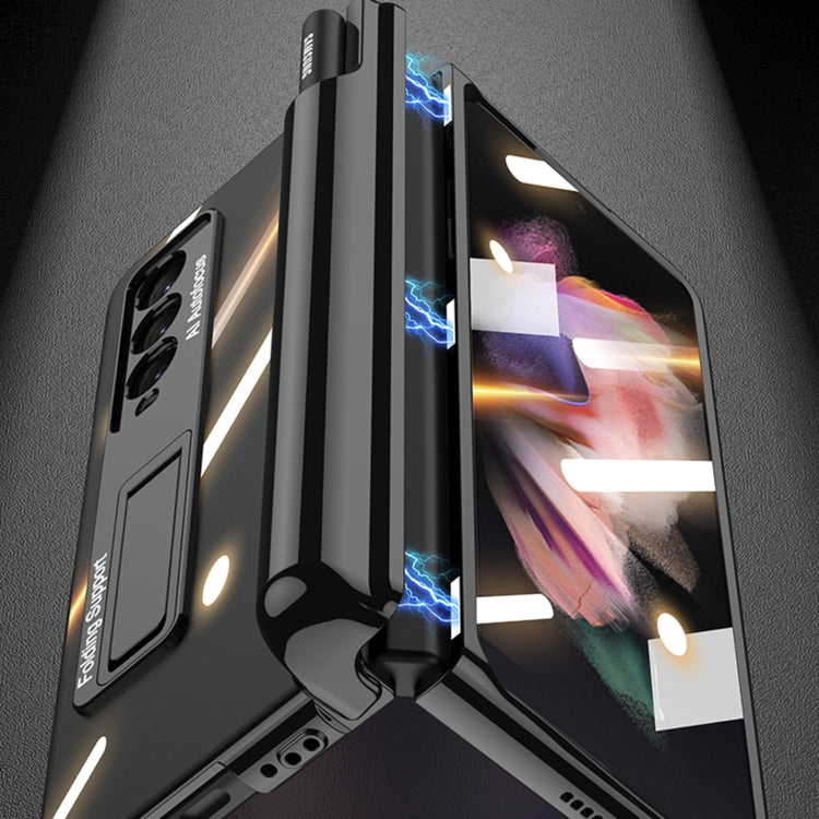 For Samsung Galaxy Z Fold3 5G GKK Magnetic Fold Hinge Shockproof Phone Case with Pen Slots(Black) - free shipping - PMC TechLife - Order now!