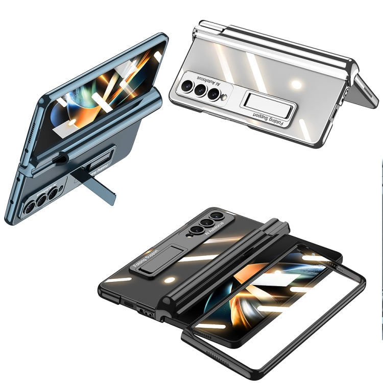 For Samsung Galaxy Z Fold4 GKK Magnetic Fold Hinge Shockproof Phone Case with Pen Slots(Black) - Galaxy Z Fold4 5G Cases by GKK | Online Shopping South Africa | PMC Jewellery