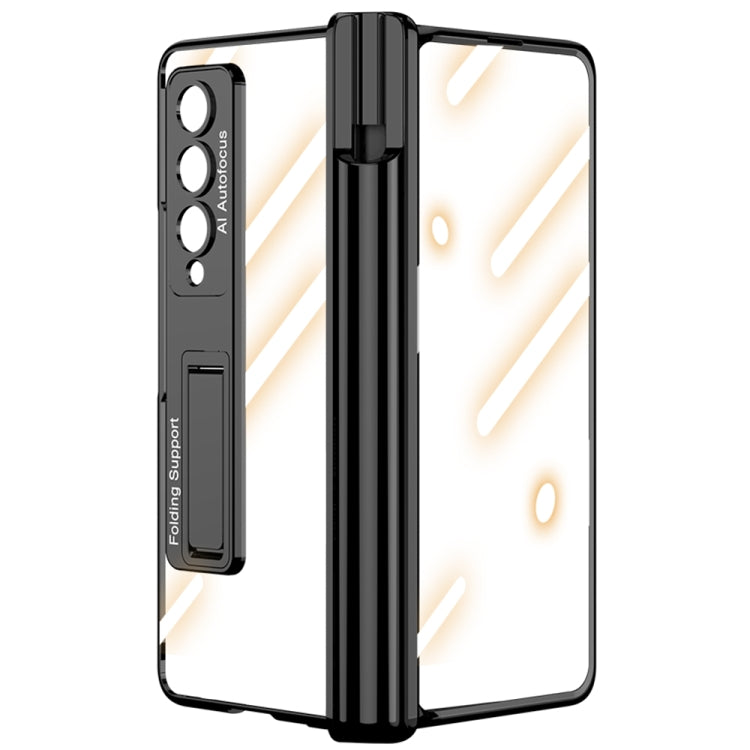 For Samsung Galaxy Z Fold4 GKK Magnetic Fold Hinge Shockproof Phone Case with Pen Slots(Silver) - Galaxy Z Fold4 5G Cases by GKK | Online Shopping South Africa | PMC Jewellery