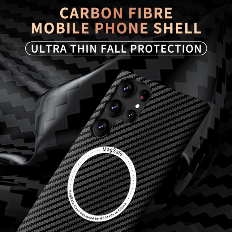 For Samsung Galaxy S23 Ultra 5G Carbon Fiber Texture MagSafe Magnetic Phone Case(Green) - free shipping - PMC TechLife - Order now!