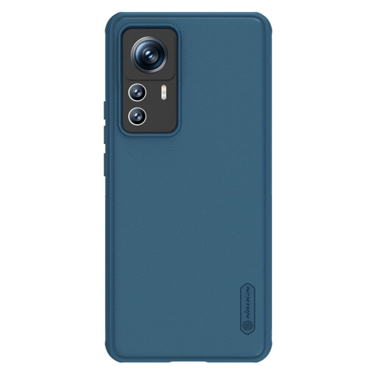 For Xiaomi 12T Pro NILLKIN Frosted Shield Pro PC + TPU Phone Case(Blue) - Xiaomi Cases by NILLKIN | Online Shopping South Africa | PMC Jewellery