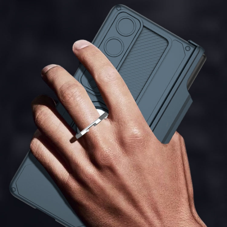 For Samsung Galaxy Z Fold4 GKK Integrated Magnetic Folding Phone Case with Pen Case(Champagne Gold) - Galaxy Z Fold4 5G Cases by GKK | Online Shopping South Africa | PMC TechLife | Buy Now Pay Later Mobicred