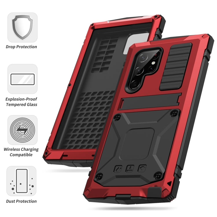 For Samsung Galaxy S23 Ultra 5G R-JUST Life Waterproof Dustproof Shockproof Phone Case(Red) - Galaxy S23 Ultra 5G Cases by R-JUST | Online Shopping South Africa | PMC TechLife | Buy Now Pay Later Mobicred