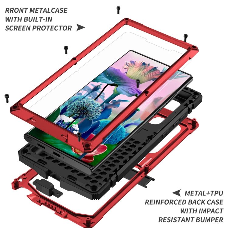 For Samsung Galaxy S23 Ultra 5G R-JUST Life Waterproof Dustproof Shockproof Phone Case(Red) - Galaxy S23 Ultra 5G Cases by R-JUST | Online Shopping South Africa | PMC TechLife | Buy Now Pay Later Mobicred